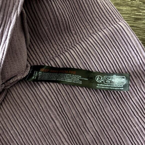 NWOT Urban Outfitters Out From Under Purple Seeing Double Tee Top Lace Sz Medium - Picture 13 of 13